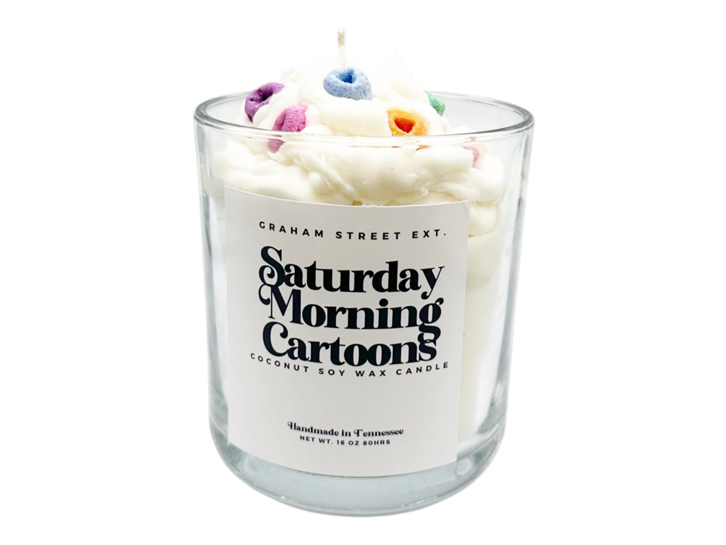 Saturday Morning Cartoons Dessert Candle