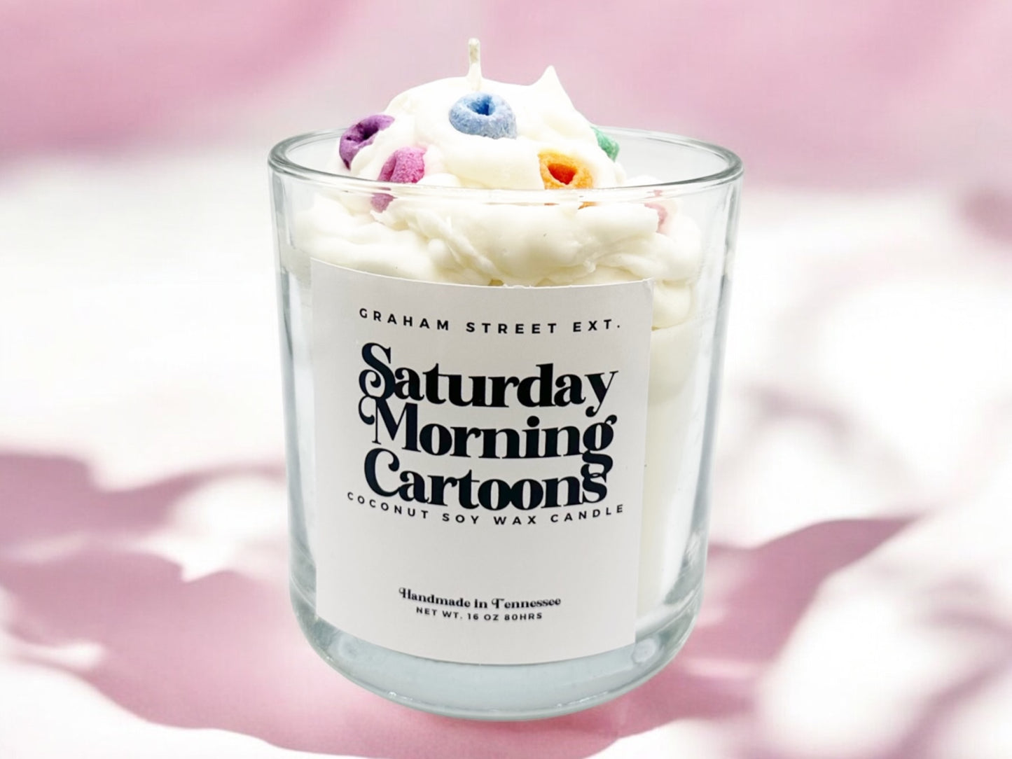 Saturday Morning Cartoons Dessert Candle