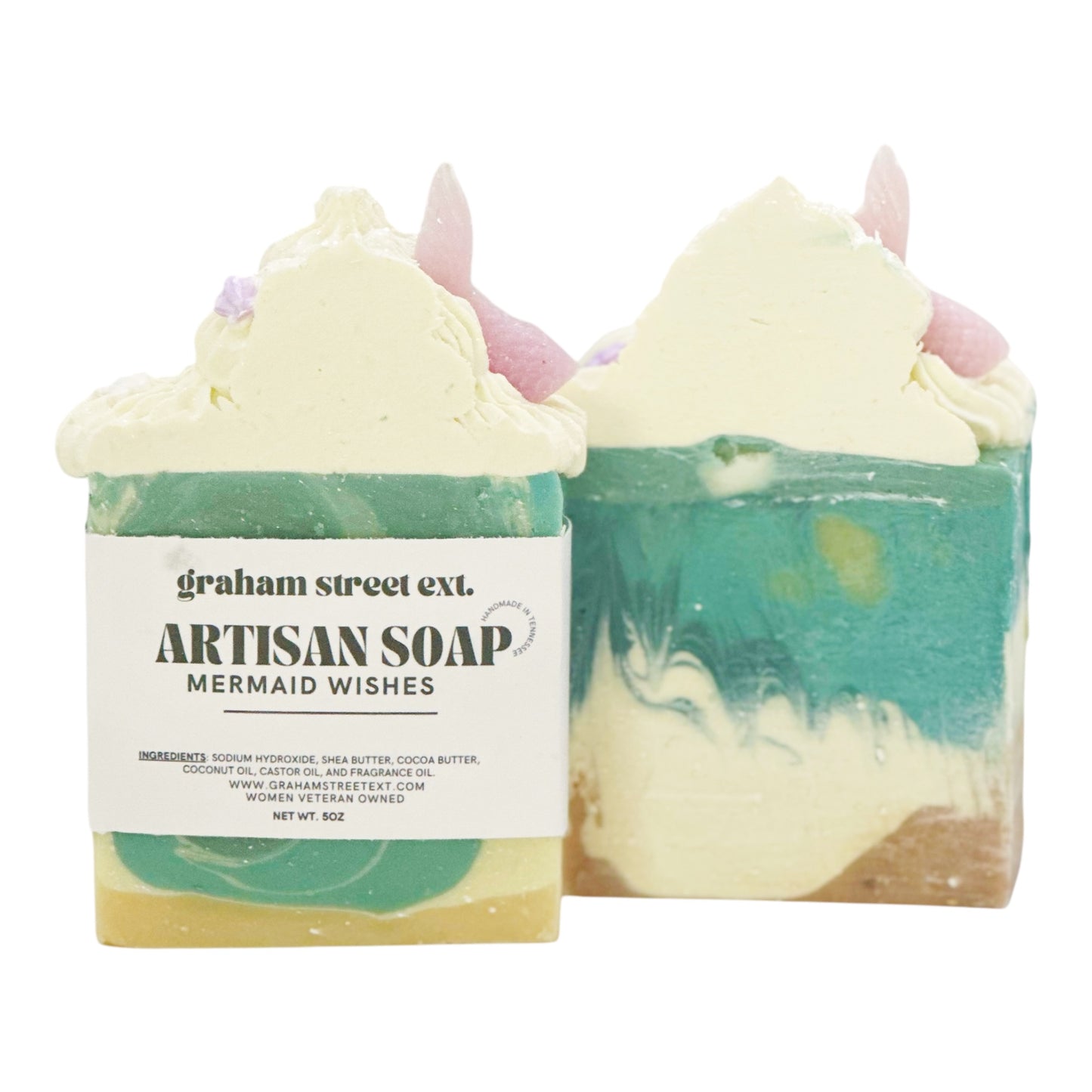 Seaside Plumeria Mermaid Soap