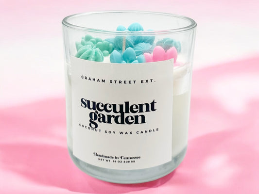 Succulent Garden Candle